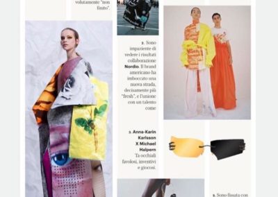 VOGUE ITALIA alert! 💥 ANNA-KARIN KARLSSON x HALPERN x PATTI WILSON